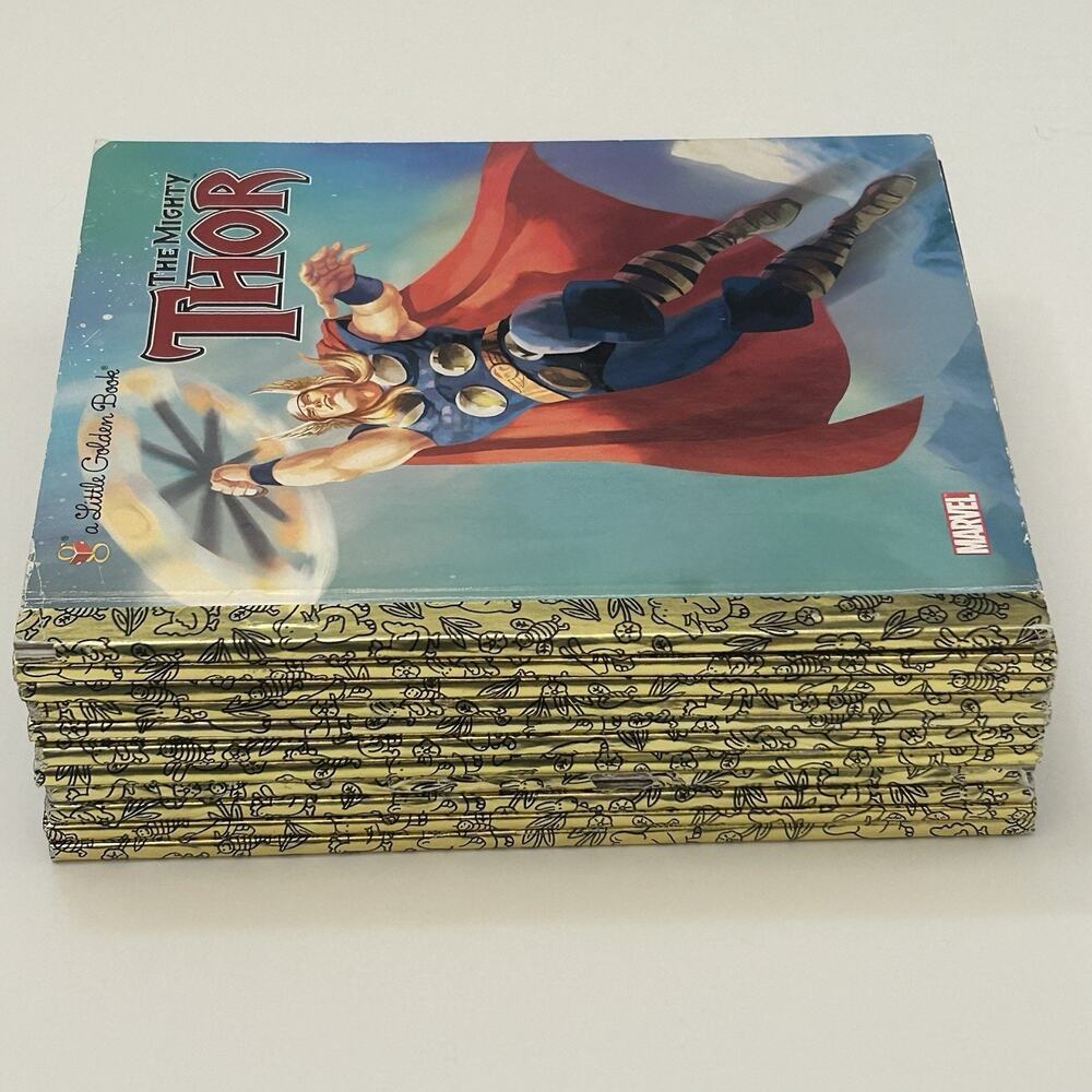 Marvel Avengers Little Golden Book Lot 11 Dr Strange Spider Man Cap America….
